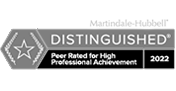 Distinguished Peer Rated for High Professional Achievement 2022